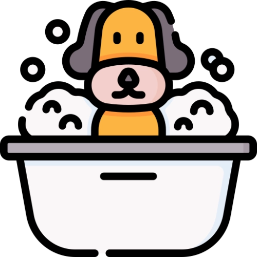 fürdetés, szárítás ikon